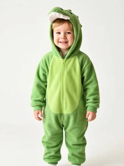 Kigurumi Infantil Dinossauro Verde