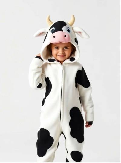 Kigurumi Infantil Vaquinha Malhada