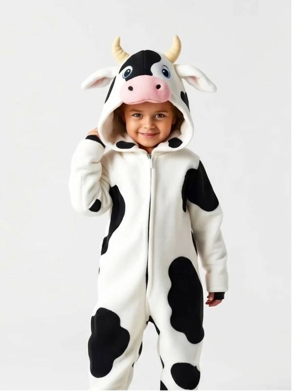 Kigurumi Infantil Vaquinha Malhada