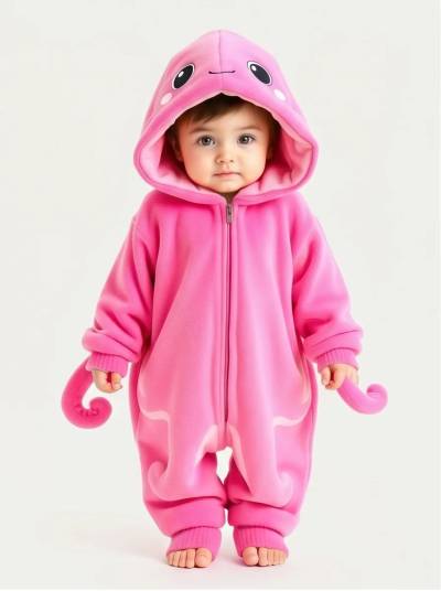 Kigurumi Infantil Polvo Rosa