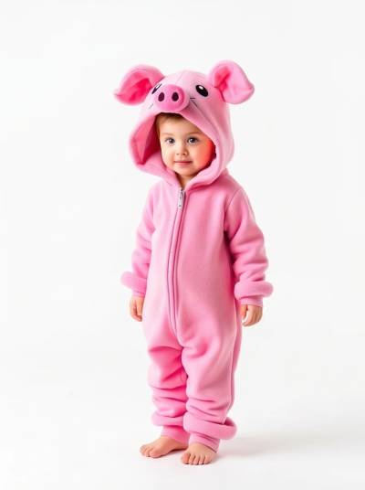 Kigurumi Infantil Porquinho Rosa