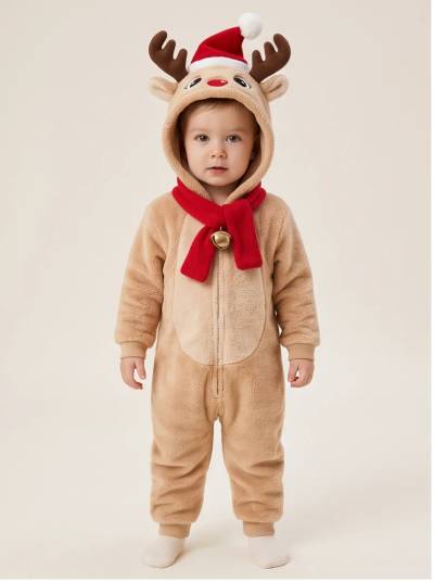 Kigurumi Infantil Rena de Natal