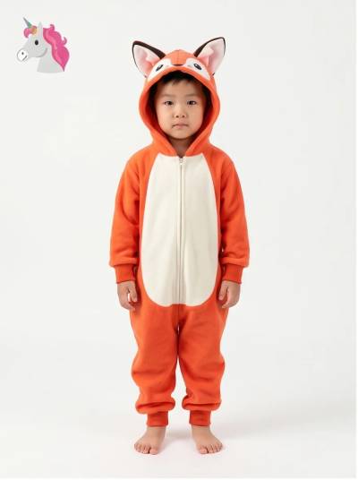Kigurumi Infantil Raposa Vermelha