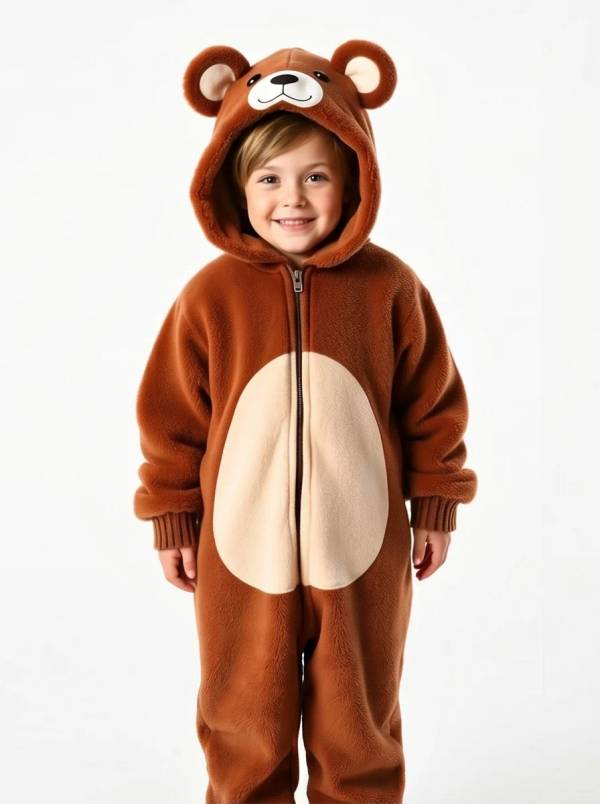 Kigurumi Infantil Urso Marrom