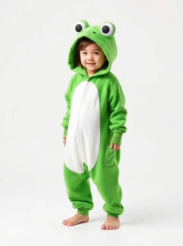 Kigurumi Infantil Sapinho Verde